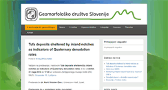 Desktop Screenshot of geomorfolosko-drustvo.si